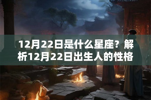 12月22日是什么星座?解析12月22日出生人的性格和命运 12月22日是什么星座?解析12月22日出生人的性格和命运