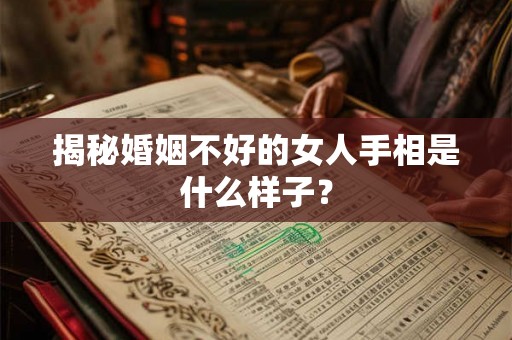 揭秘婚姻不好的女人手相是什么样子? 揭秘婚姻不好的女人手相是什么样子?