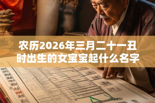 农历2026年三月二十一丑时出生的女宝宝起什么名字吉祥，五行属什么