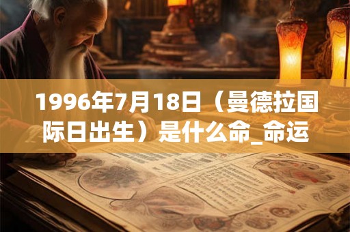 1996年7月18日（曼德拉国际日出生）是什么命_命运如何