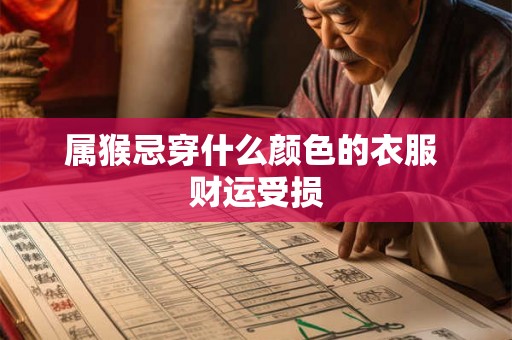 属猴忌穿什么颜色的衣服 财运受损