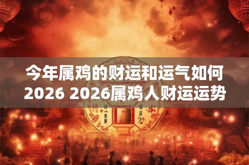 今年属鸡的财运和运气如何2026 2026属鸡人财运运势如何