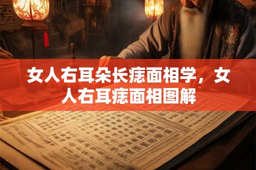 女人右耳朵长痣面相学，女人右耳痣面相图解