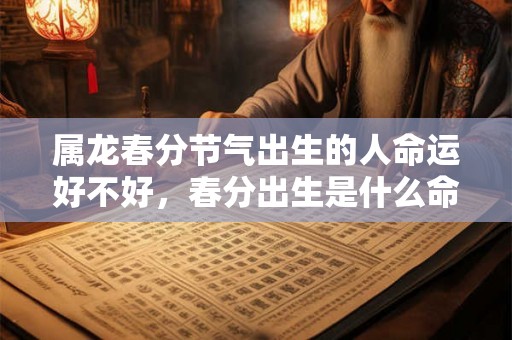 属龙春分节气出生的人命运好不好,春分出生是什么命? 属龙春分节气出生的人命运好不好,春分出生是什么命?