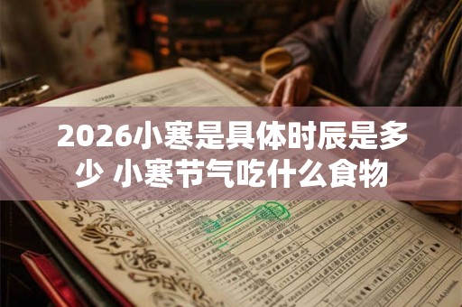 2026小寒是具体时辰是多少 小寒节气吃什么食物