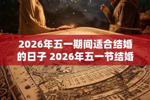 2026年五一期间适合结婚的日子 2026年五一节结婚选哪天最好呢