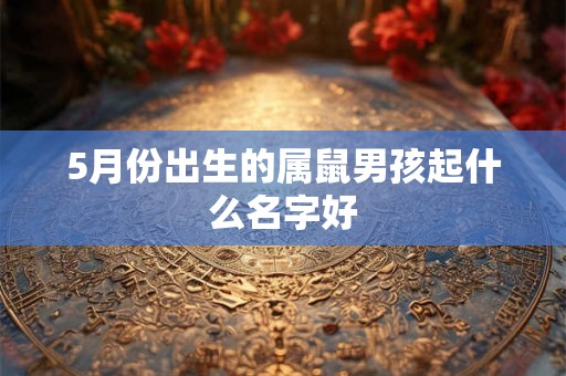 5月份出生的属鼠男孩起什么名字好 5月份出生的属鼠男孩起什么名字好