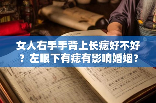 女人右手手背上长痣好不好？左眼下有痣有影响婚姻？