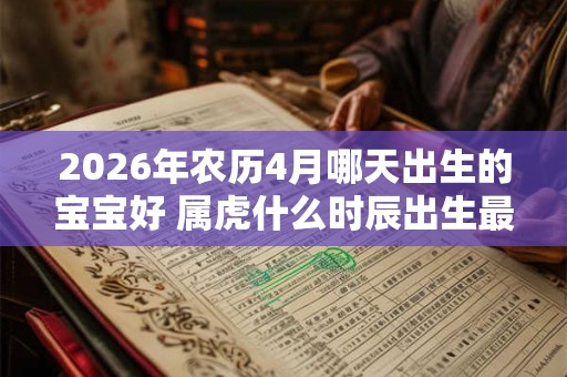 2026年农历4月哪天出生的宝宝好 属虎什么时辰出生最好