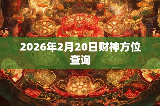 2026年2月20日财神方位查询