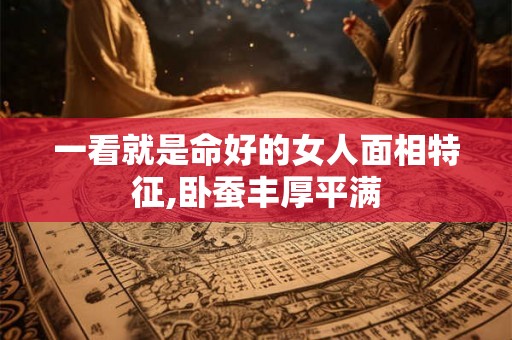 一看就是命好的女人面相特征,卧蚕丰厚平满