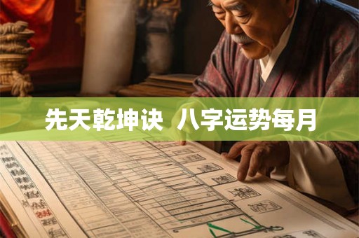 先天乾坤诀  八字运势每月