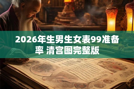 2026年生男生女表99准备率 清宫图完整版 2026年生男生女表99准备率 清宫图完整版