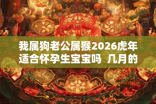 我属狗老公属猴2026虎年适合怀孕生宝宝吗  几月的虎宝宝命运最好
