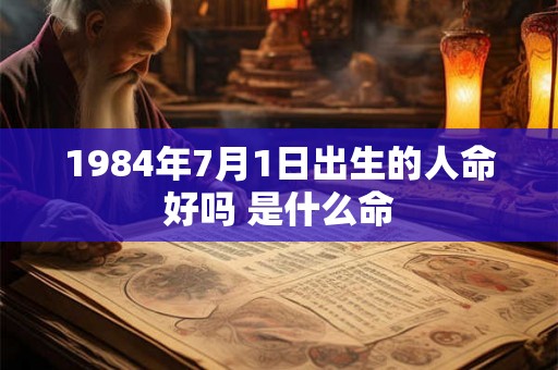 1984年7月1日出生的人命好吗 是什么命