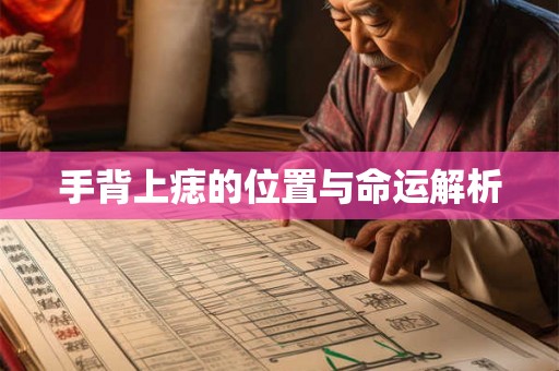 手背上痣的位置与命运解析