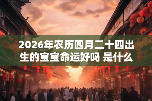 2026年农历四月二十四出生的宝宝命运好吗 是什么星座