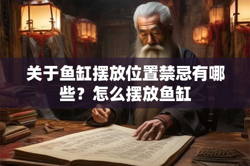 关于鱼缸摆放位置禁忌有哪些？怎么摆放鱼缸
