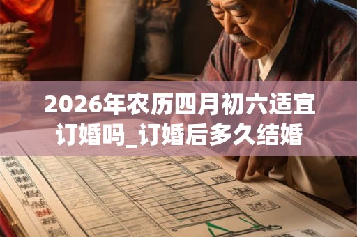 2026年农历四月初六适宜订婚吗_订婚后多久结婚
