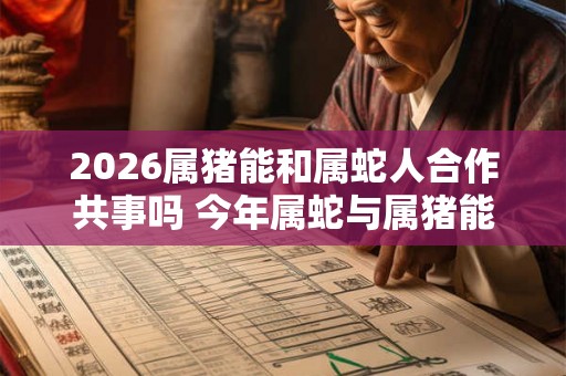 2026属猪能和属蛇人合作共事吗 今年属蛇与属猪能共处吗 2026属猪能和属蛇人合作共事吗 今年属蛇与属猪能共处吗