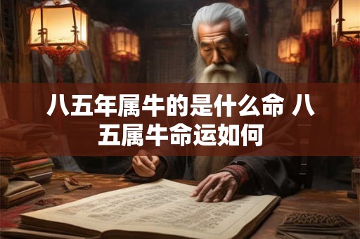 八五年属牛的是什么命 八五属牛命运如何