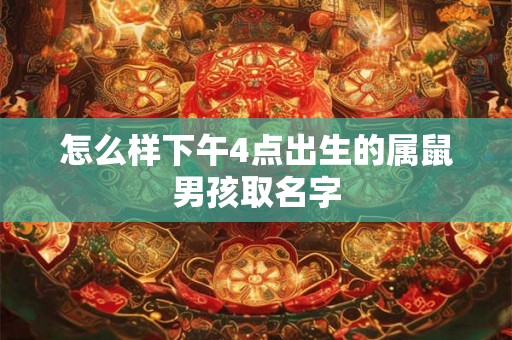 怎么样下午4点出生的属鼠男孩取名字