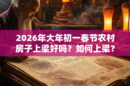 2026年大年初一春节农村房子上梁好吗？如何上梁？