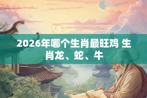 2026年哪个生肖最旺鸡 生肖龙、蛇、牛