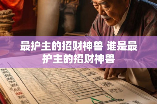 最护主的招财神兽 谁是最护主的招财神兽
