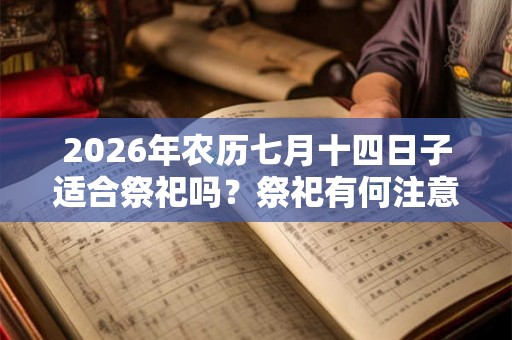 2026年农历七月十四日子适合祭祀吗？祭祀有何注意事项？
