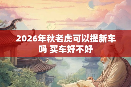 2026年秋老虎可以提新车吗 买车好不好