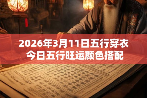 2026年3月11日五行穿衣 今日五行旺运颜色搭配