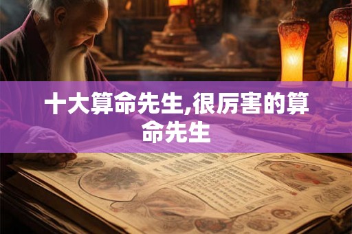 十大算命先生,很厉害的算命先生