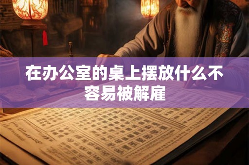 在办公室的桌上摆放什么不容易被解雇