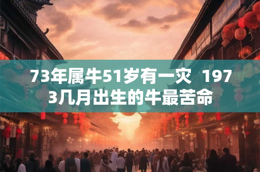 73年属牛51岁有一灾 1973几月出生的牛最苦命 73年属牛51岁有一灾 1973几月出生的牛最苦命