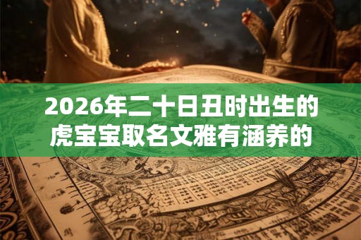 2026年二十日丑时出生的虎宝宝取名文雅有涵养的