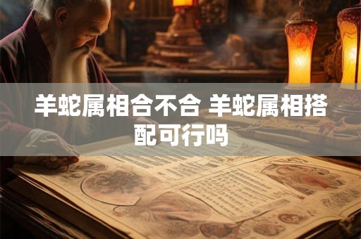 羊蛇属相合不合 羊蛇属相搭配可行吗