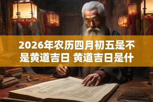 2026年农历四月初五是不是黄道吉日 黄道吉日是什么意思