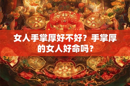 女人手掌厚好不好？手掌厚的女人好命吗？