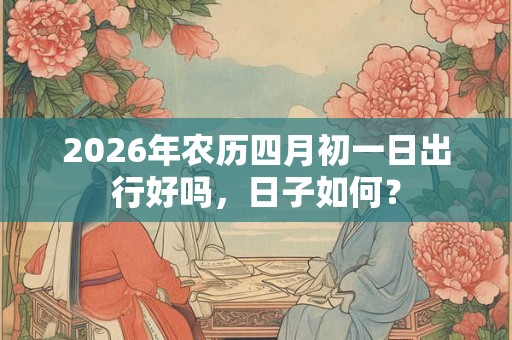 2026年农历四月初一日出行好吗，日子如何？