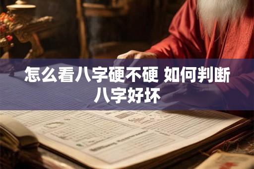 怎么看八字硬不硬 如何判断八字好坏