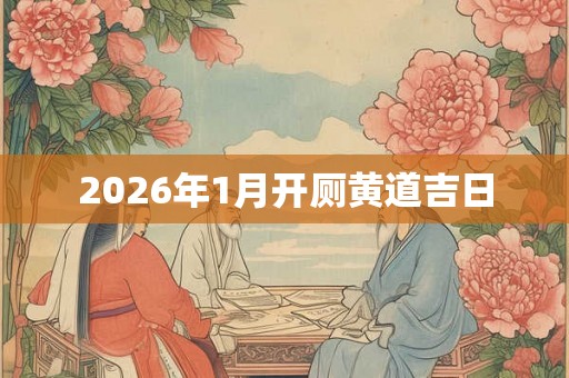 2026年1月开厕黄道吉日