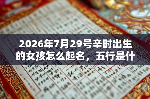 2026年7月29号辛时出生的女孩怎么起名,五行是什么? 2026年7月29号辛时出生的女孩怎么起名,五行是什么?
