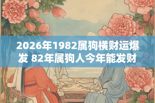 2026年1982属狗横财运爆发 82年属狗人今年能发财吗