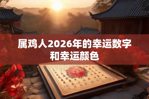 属鸡人2026年的幸运数字和幸运颜色