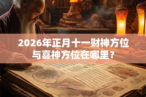 2026年正月十一财神方位与喜神方位在哪里？