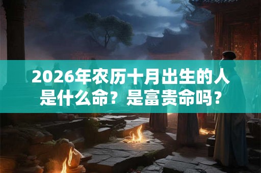 2026年农历十月出生的人是什么命？是富贵命吗？