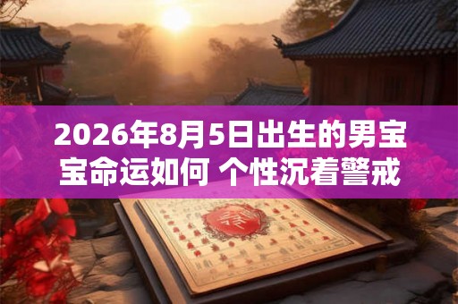 2026年8月5日出生的男宝宝命运如何 个性沉着警戒心强