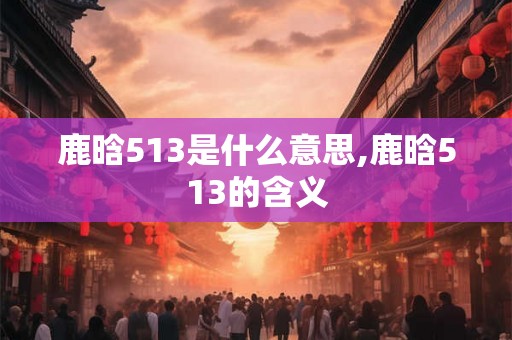 鹿晗513是什么意思,鹿晗513的含义 鹿晗513是什么意思,鹿晗513的含义