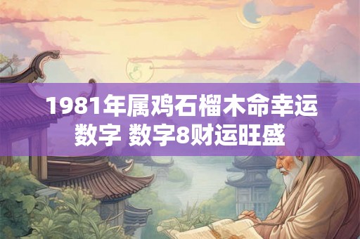 1981年属鸡石榴木命幸运数字 数字8财运旺盛